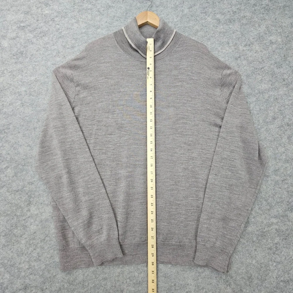 NEW Stafford Turtleneck Sweater Men's Taupe XXL Merino Wool Machine Washable NWT